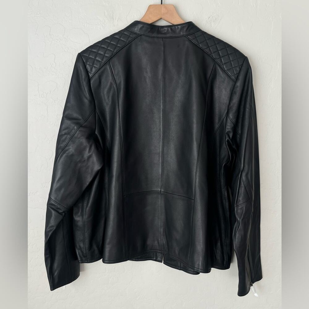 Harley Davidson moto lambskin Leather Jacket Black XXL NEW - Picture 8 of 14